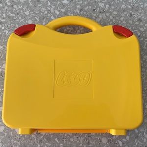 Lego yellow carry storage case